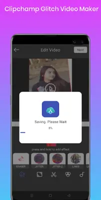 Clipchampion GlitchVideo Maker android App screenshot 0