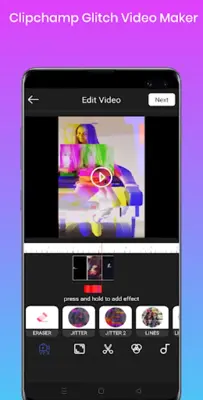 Clipchampion GlitchVideo Maker android App screenshot 1