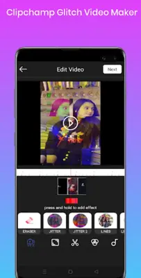 Clipchampion GlitchVideo Maker android App screenshot 2