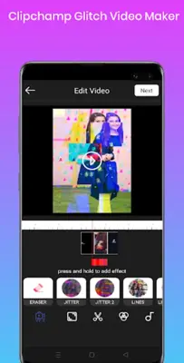 Clipchampion GlitchVideo Maker android App screenshot 3